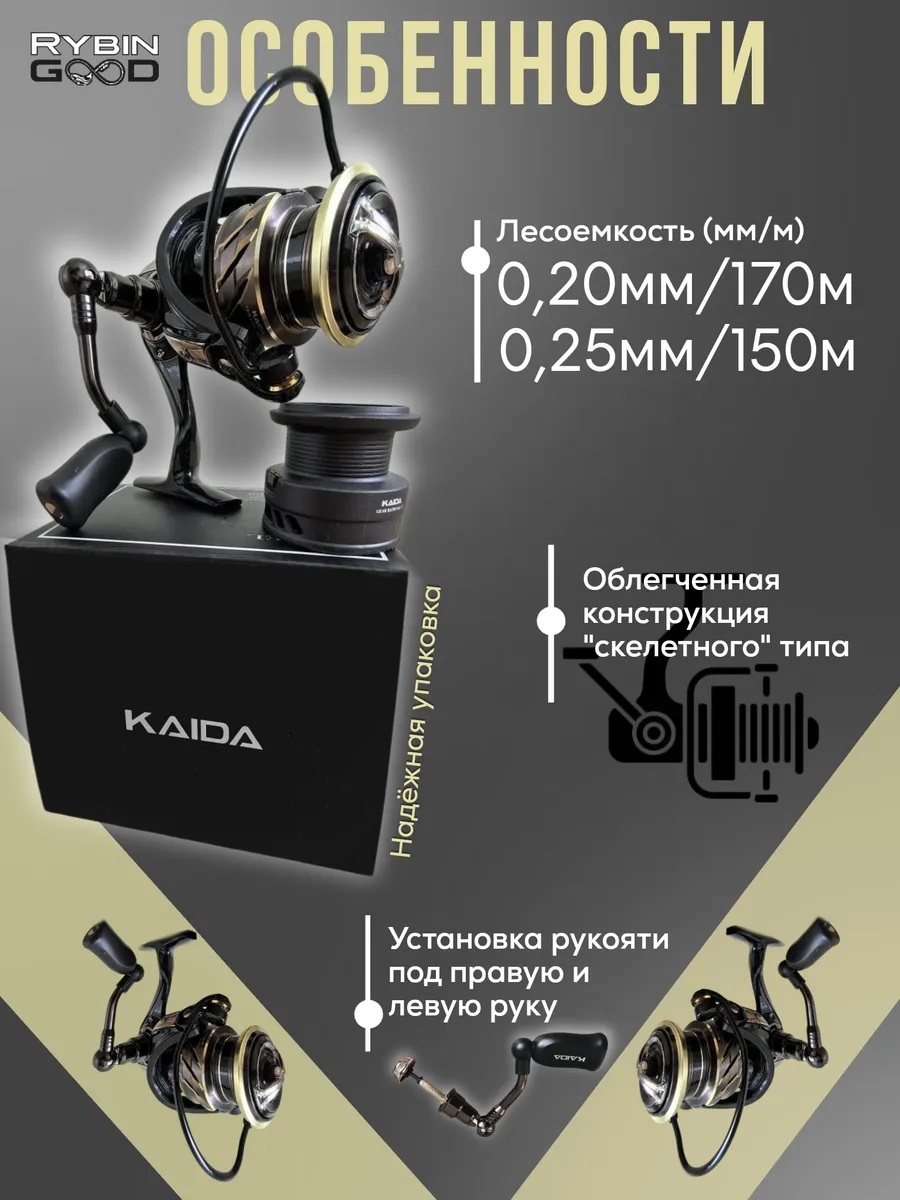 Катушка для спиннинга KAIDA Rezel 2500